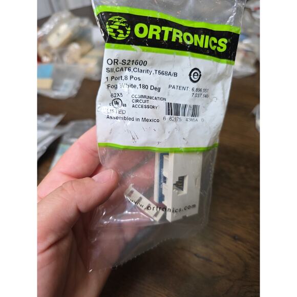 ORTRONICS CLARITY SERIES II. CAT 6 T588A/B. 2 Port. 8 POS Lot of 2 - Picture 16 of 16